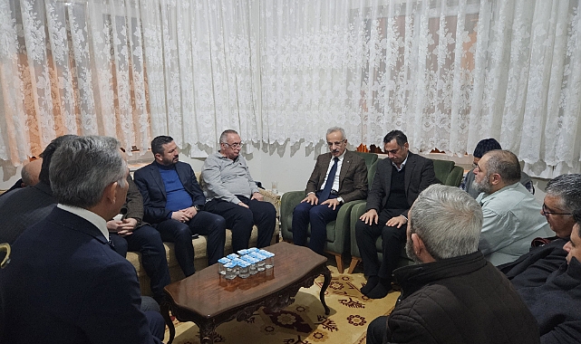 Bakan Abdulkadir Uraloğlu’ndan taziye ziyareti
