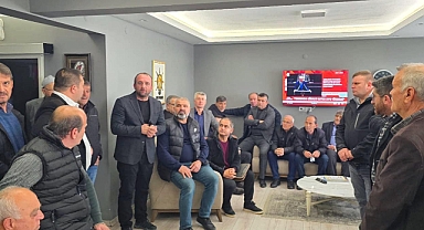 Biga Muhtarlar Derneği’nden Ahmet Şahin’e ziyaret