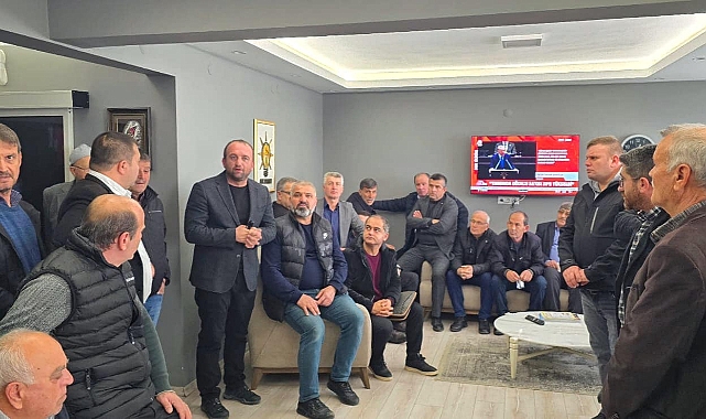 Biga Muhtarlar Derneği’nden Ahmet Şahin’e ziyaret
