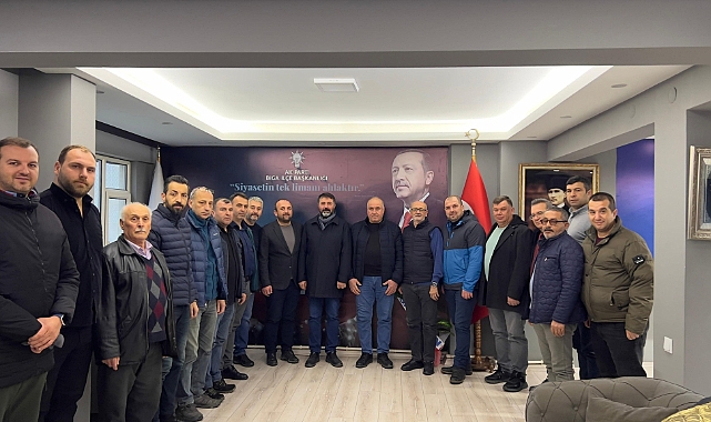Biga Ziraat Odası'ndan AK Parti İlçe Başkanlığı’na ziyaret