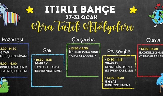 Bozcaada Belediyesi’nden çocuklara yönelik yarıyıl tatili atölyeleri