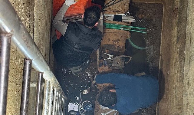Bozcaada’da eski vana yenilendi, su kesintisi sona erdi