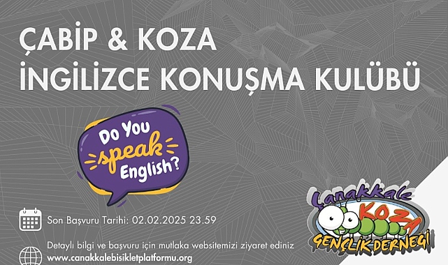 ÇABİP ve Koza Gençlik Derneği’nden İngilizce Konuşma Kulübü