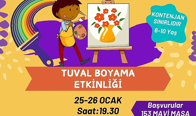Çan’da tuval boyama etkinliği