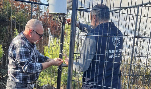 Çan Derenti Köyü'ne Yeni Bilgisayarlı Tahmin ve Erken Uyarı İstasyonu kuruldu