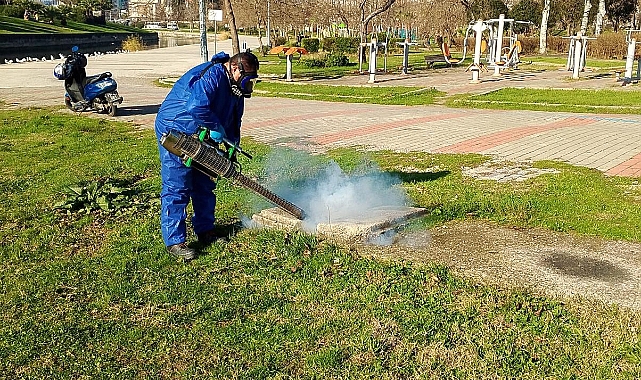 Çanakkale Belediyesi’nden haşereyle mücadele çalışması