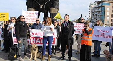 Çanakkale'de hayvan hakları savunucularından ortak basın açıklaması