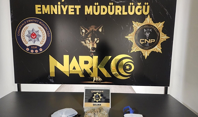 Çanakkale’de Uyuşturucu Operasyonu: 345 gram esrar ele geçirildi