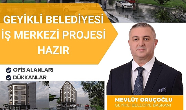 Geyikli Belediyesi'nden yeni iş merkezi