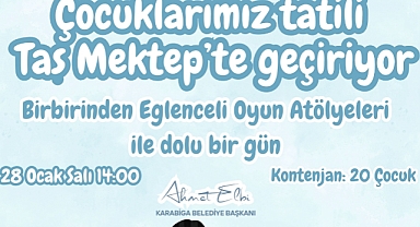 Karabiga Belediyesi, çocuklar için eğlenceli tatil etkinliği düzenliyor