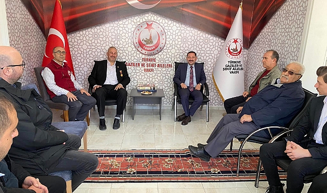 Kaymakam Kayabaşı, Türkiye Gaziler ve Şehit Aileleri Vakfı’nı ziyaret etti
