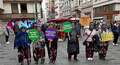 Kazdağları için direnen kadınlar İstanbul'da