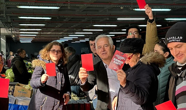 Kepez Pazarı'nda iktidara kırmızı kart