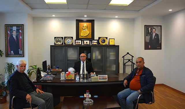 Kerem Ünlü, ÇTB Başkanı Abdullah Deniz’i ziyaret etti