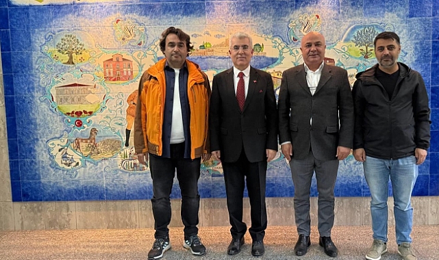 Müdür Borca misafirlerini ağırladı