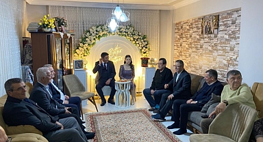 Özkan Mercan ve İpek İşgüzar'ın nişan töreninde önemli isimler yer aldı
