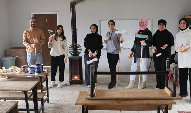 Sen de Bir Fidan Dik projesiyle derslikler yenileniyor