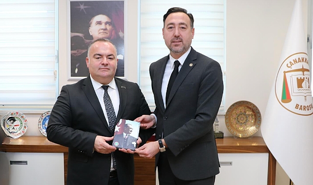 Tekirdağ Barosu Başkanı Av. Egemen Gürcün, Çanakkale Barosu’nu ziyaret etti