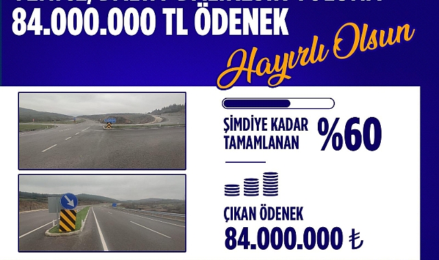 Yenice-Balya-Balıkesir yolu için önemli gelişme: %60 tamamlandı, 84 milyon TL ödenek sağlandı