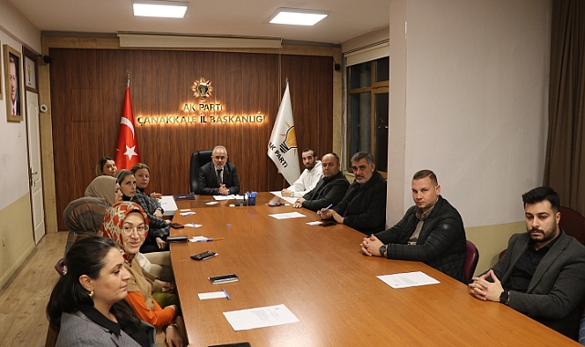 AK Parti Çanakkale İl Başkanlığı Haftalık Olağan Toplantısını gerçekleştirdi