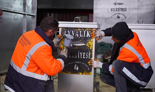 Ayvalık Belediyesi kendi konteynerini üretiyor