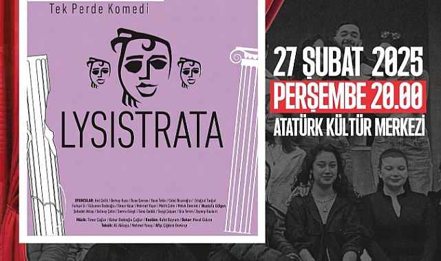 Biga İlçe Tiyatrosu, "Lysistrata - Kadınlar Savaşı" ile perdelerini açıyor!