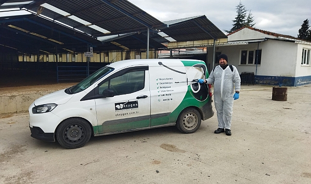 Biga Ticaret Borsası, hayvan pazarında hijyen çalışmalarını sürdürüyor