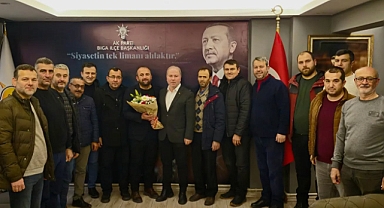 Biga Ticaret Borsası’ndan Ahmet Şahin’e hayırlı olsun ziyareti