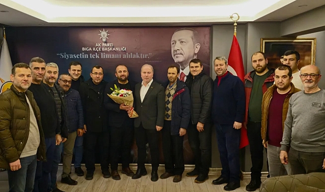 Biga Ticaret Borsası’ndan Ahmet Şahin’e hayırlı olsun ziyareti