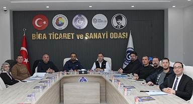 Biga TSO 2 No'lu meslek komitesi aylık toplantısını gerçekleştirdi