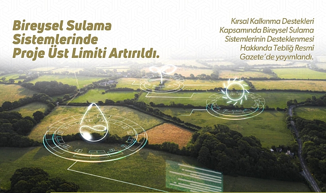 Bireysel sulama sistemlerinde hibe desteği arttırıldı!