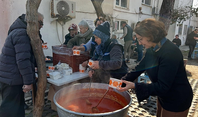 Bozcaada Belediyesi'nden sıcak ikram