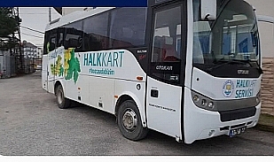 Bozcaada’da Halk Kart Servis Otobüsünde sefer iptali