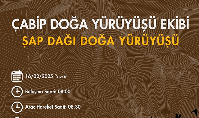 ÇABİP’ten Şap Dağı Doğa Yürüyüşü Etkinliği