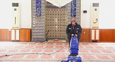 Çan'da camiler Ramazan'a hazırlanıyor