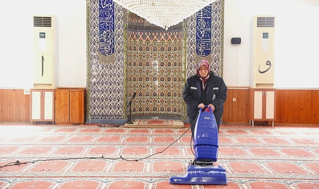 Çan'da camiler Ramazan'a hazırlanıyor