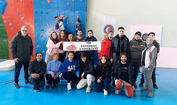 Çanakkale’de Spor Tırmanış Temel Eğitimi tamamlandı