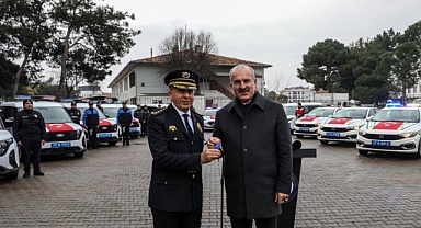 Çanakkale Emniyet Müdürlüğü’ne yeni araç ve motosikletler teslim edildi