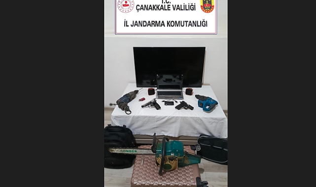 Çanakkale Halileli'nde gerçekleşen hırsızlık olayları aydınlatıldı