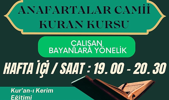 Çanakkale İl Müftülüğü'nden çalışan kadınlara özel Kur'an Kursu