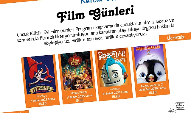 Çocuk Kültür Evi’nden Film Günleri Etkinliği