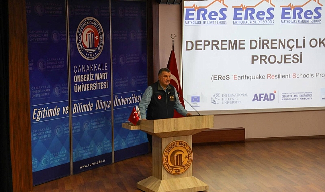 ÇOMÜ’de Depreme Dirençli Okullar Çalıştayı gerçekleştirildi
