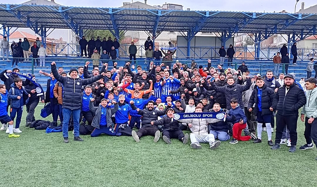 Geliboluspor, Çanakkalespor’u mağlup ederek liderliğe yükseldi!