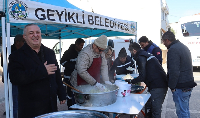 Geyikli'de pilav ikramı