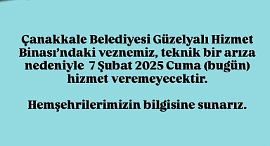 Güzelyalı veznesi hizmet veremeyecek
