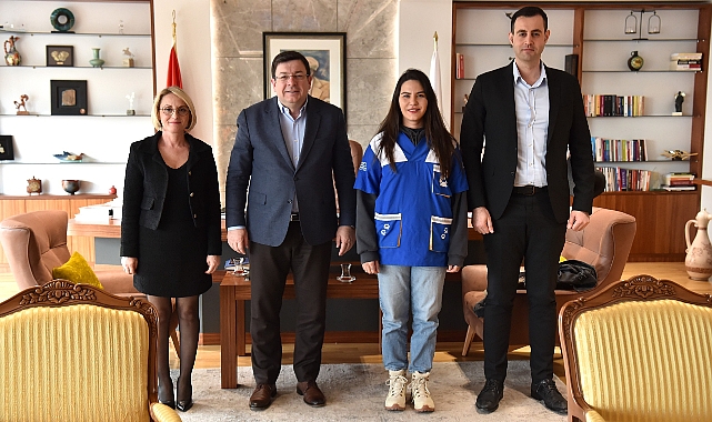 HAYTAP Çanakkale İl Temsilcisi Zeynep Ceren Oktay'dan Başkan Erkek'e ziyaret