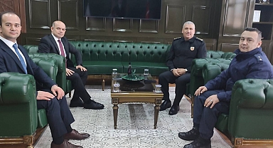 İl Jandarma Komutanı Ersin Arslan'dan Çan Kaymakamı'na ziyaret