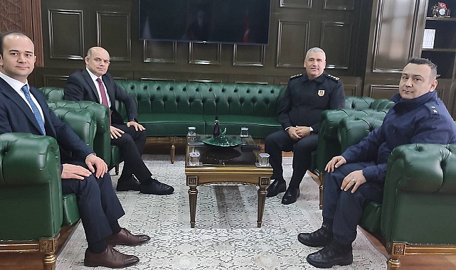 İl Jandarma Komutanı Ersin Arslan'dan Çan Kaymakamı'na ziyaret