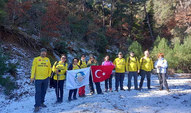 Kazdağı Dağcılık Sporları Kulübü, Terziler Sarıkaya Alanı'nda ilk kez yürüdü