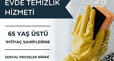 Lapseki Belediyesi'nden 65 yaş üstü vatandaşlara yönelik evde temizlik hizmeti